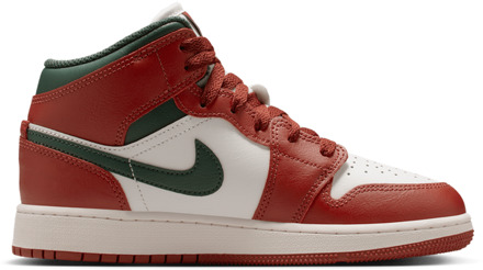 Jordan 1 Mid Kindersneakers - Wit - Maat 38.5 - Textil White