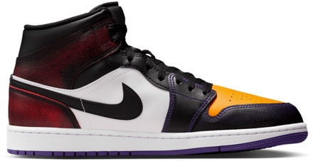 Jordan 1 Mid Sneakers Heren - Rood - Maat 42.5 - Mesh/Synthetisch Red