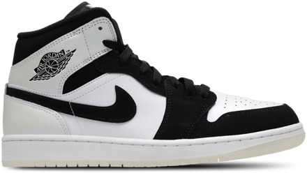Jordan 1 Mid Sneakers Heren - Wit - Maat 44 - Leer White