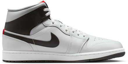 Jordan 1 Mid Sneakers Heren - Wit - Maat 44 - Mesh/Synthetisch White