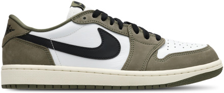 Jordan 1 Retro Sneakers Heren - Olijf - Maat 47.5 - Leer Olive