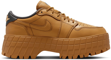 Jordan Air 1 Brooklyn Low Sneakers Dames - Tarwe - Maat 39 - Mesh/Synthetisch Wheat