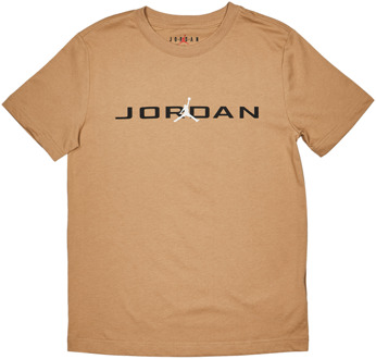 Jordan Air Stretch T-shirts Kinder - Beige - Maat 137 - 147 CM - Katoen Jersey