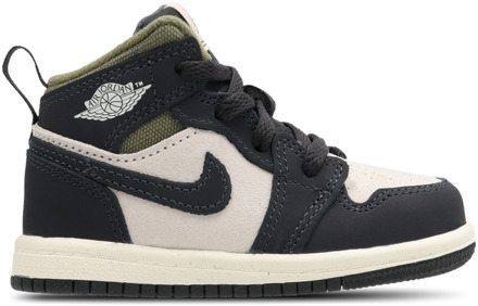 Jordan Aj1 Mid Babyschoenen - Beige - Maat 22 - Leer