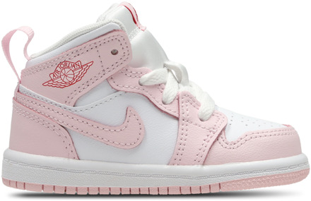 Jordan Aj1 Mid Babyschoenen - Roze - Maat 25 - Leer Pink