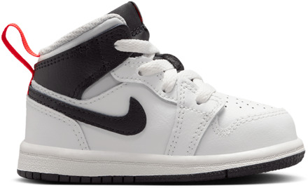 Jordan Aj1 Mid Babyschoenen - Wit - Maat 21 - Leer White