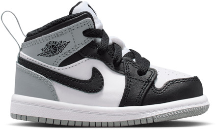 Jordan Aj1 Mid Babyschoenen - Wit - Maat 23.5 - Leer White