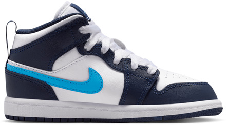 Jordan Aj1 Mid Babyschoenen - Zwart - Maat 18 - Mesh/Synthetisch Black