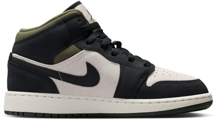 Jordan Aj1 Mid Kindersneakers - Beige - Maat 36.5 - Leer