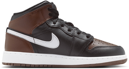 Jordan Aj1 Mid Kindersneakers - Bruin - Maat 36.5 - Leer Brown
