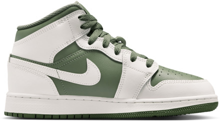Jordan Aj1 Mid Kindersneakers - Wit - Maat 37.5 - Mesh/Synthetisch White