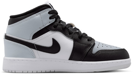 Jordan Aj1 Mid Kindersneakers - Zwart - Maat 35.5 - Mesh/Synthetisch Black