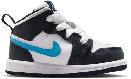 Jordan Aj1 Mid Peuterschoenen - Zwart - Maat 37.5 - Mesh/Synthetisch Black