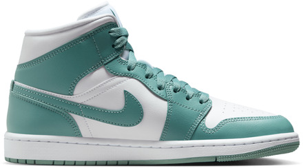 Jordan Aj1 Mid Sneakers Dames - Bruin - Maat 41 - Leer Brown