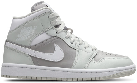 Jordan Aj1 Mid Sneakers Dames - Grijs - Maat 36.5 - Mesh/Synthetisch Grey