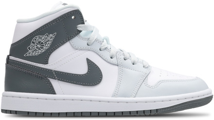 Jordan Aj1 Mid Sneakers Dames - Wit - Maat 38 - Leer White
