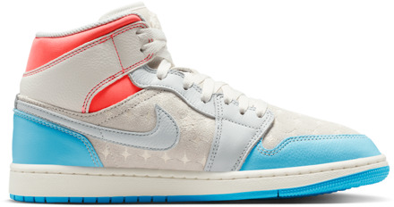 Jordan Aj1 Mid Sneakers Dames - Wit - Maat 40 - Mesh/Synthetisch White