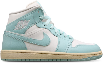Jordan Aj1 Mid Sneakers Dames - Wit - Maat 42 - Leer White