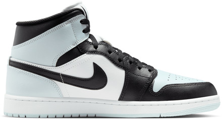 Jordan Aj1 Mid Sneakers Heren - Zwart - Maat 43 - Leer, Synthetisch Black
