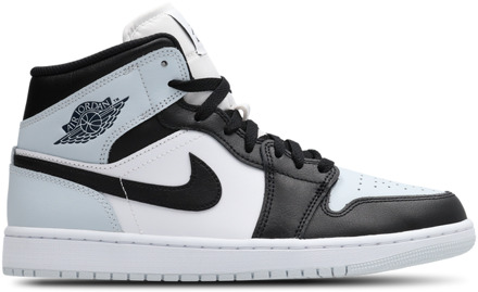 Jordan Aj1 Mid Sneakers Heren - Zwart - Maat 47.5 - Leer, Synthetisch Black