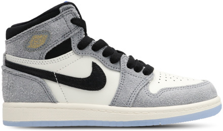 Jordan Aj1 Retro Hi Og Peuterschoenen - Grijs - Maat 33.5 - Leer Grey