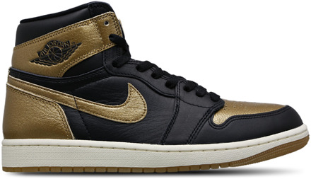 Jordan Aj1 Retro High Og Sneakers Heren - Zwart - Maat 42.5 - Leer Black