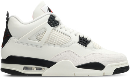 Jordan Aj4 Retro Sneakers Heren - Wit - Maat 40.5 - Leer White