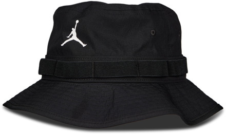 Jordan Apex Bucket Petten Unisex - Zwart - Maat 39 - 42 - Katoen Black