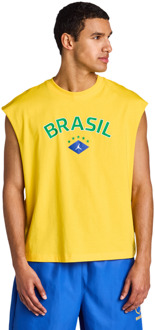 Jordan Brazil T-shirts Heren - Geel - Maat XL - Katoen Jersey Yellow