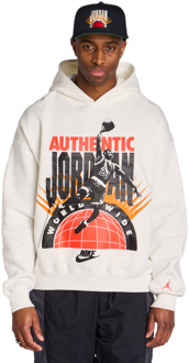 Jordan Brooklyn Hoodies Heren - Wit - Maat S - Poly Fleece White