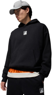 Jordan Brooklyn Hoodies Heren - Zwart - Maat L - Katoen Fleece Black