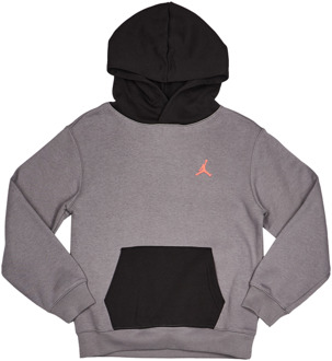 Jordan Brooklyn Hoodies Kinder - Zwart - Maat 128 - 137 CM - Katoen Fleece Black