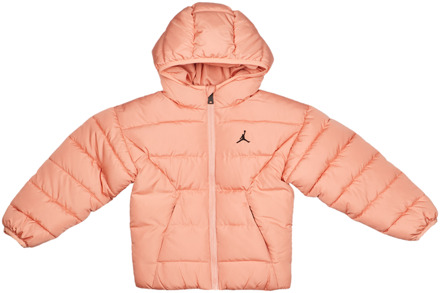 Jordan Brooklyn Puffer Jassen Peuter - Roze - Maat 98 - 104 CM - Poly Woven Pink