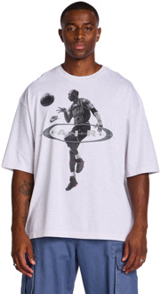 Jordan Brooklyn T-shirts Heren - Bruin - Maat L - Katoen Jersey Brown