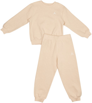 Jordan Bubble Knit Trainingspakken Baby - Beige - Maat 80 - 86 CM - Poly Fleece