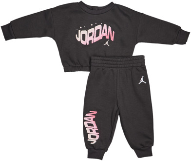 Jordan Bubble Trainingspakken Baby - Grijs - Maat 86 - 92 CM - Katoen Fleece Grey