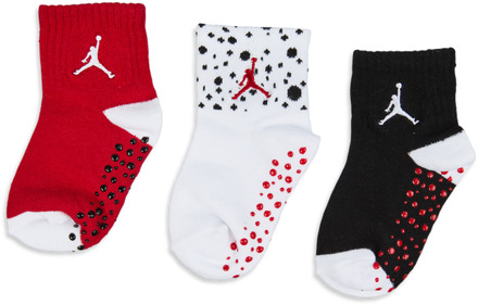 Jordan Cement 3pk Infant Ankle Sokken Unisex - Wit - Maat 12 - 24 MONTHS - Katoen White