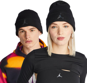Jordan Cuffed Beanie Petten Unisex - Zwart - Maat YOUTH - Poly (Polyester) Black