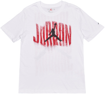 Jordan Distressed Gfx T-shirts Kinder - Wit - Maat 147 - 158 CM - Katoen Jersey White