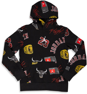Jordan Essentials Aop Hoodies Kinder - Zwart - Maat 128 - 137 CM Black