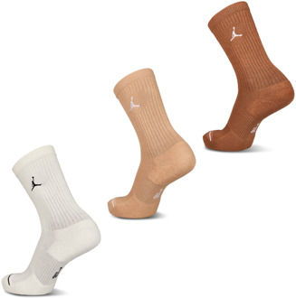 Jordan Everyday Cushioned Ankle 3 Pack Sokken Unisex - Bruin - Maat 43 - 46 - Katoen Brown