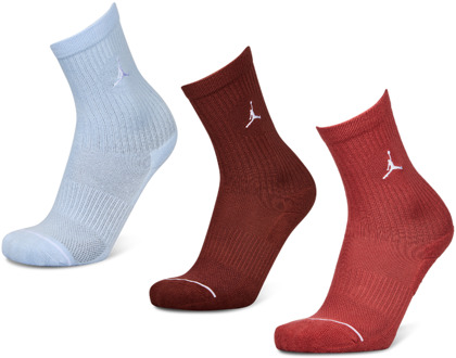 Jordan Everyday Cushioned Crew 3 Pack Sokken Unisex - Blauw - Maat 35 - 38 Blue