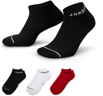 Jordan Everyday Max No Show 3 Pack Sokken Unisex - Zwart - Maat 43 - 46 Black