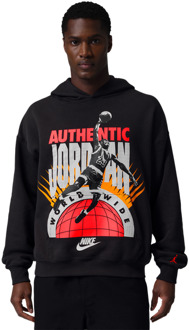 Jordan fleece Hoodies Heren - Zwart - Maat XS - Katoen Jersey Black