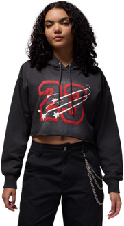 Jordan Flight Hoodies Dames - Zwart - Maat M - Katoen Jersey Black