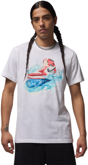 Jordan Flight T-shirts Heren - Wit - Maat L White