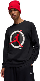 Jordan Flight T-shirts Heren - Zwart - Maat XL - Katoen Jersey Black