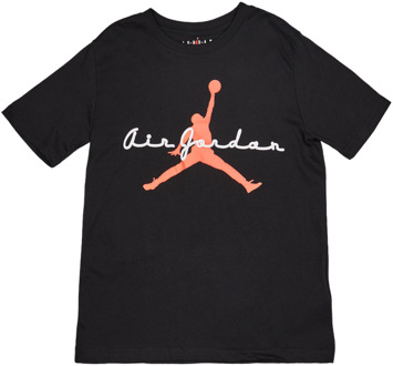 Jordan Flight T-shirts Kinder - Zwart - Maat 137 - 147 CM - Katoen Jersey Black
