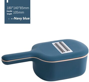 Jordan Judy Fruit Groente Snijder Kom Multifunctioneel Dunschiller Keuken Slicer Rasp Met Afvoer Mand Slicer Voor Voedsel Smart Home donker blauw