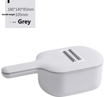 Jordan Judy Fruit Groente Snijder Kom Multifunctioneel Dunschiller Keuken Slicer Rasp Met Afvoer Mand Slicer Voor Voedsel Smart Home grijs